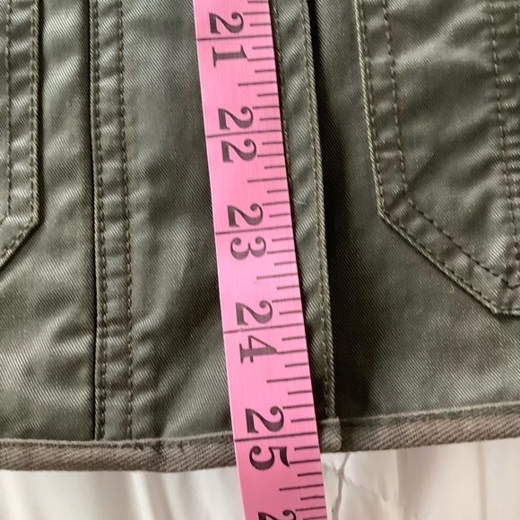 J Crew Utility Jacket Womens XS Twill Brown Pockets Snaps Zip Cotton - Picture 7 of 8